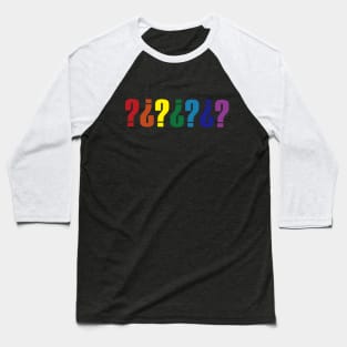 Question Rainbow Baseball T-Shirt